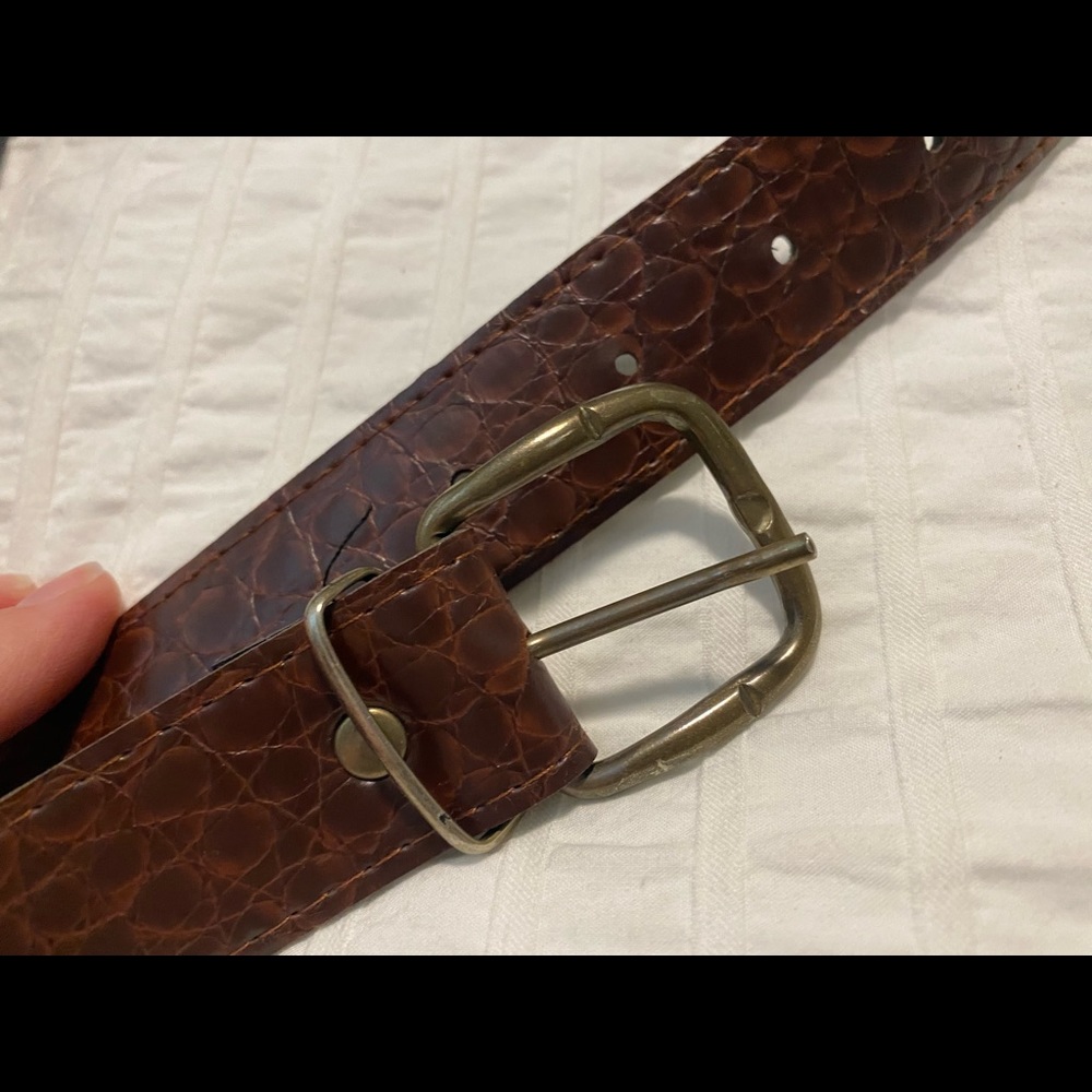 High waist brown vintage belt
